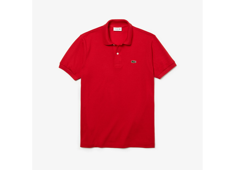 Lacoste effen polo rood heren