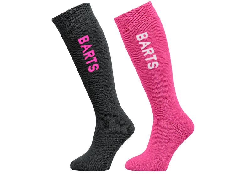 Barts Basic skisok 2-pack fuchsia/anthracite meisjes