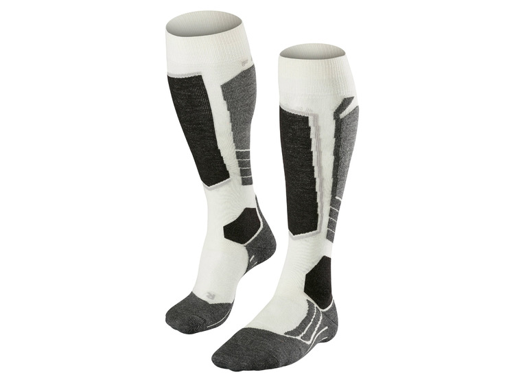 Falke SK2 wool skisokken wit dames