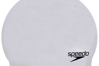 Speedo Plain Moulded Siliconen Badmuts grijs