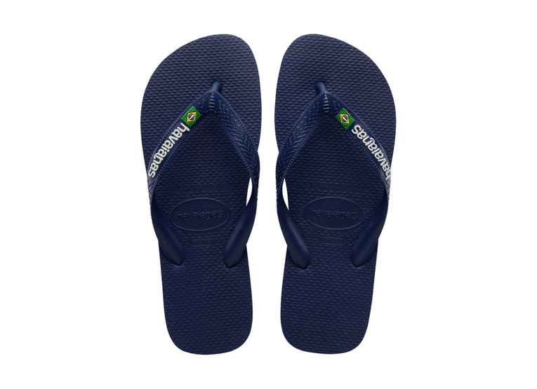Havaianas Brasil logo teenslipper navy unisex