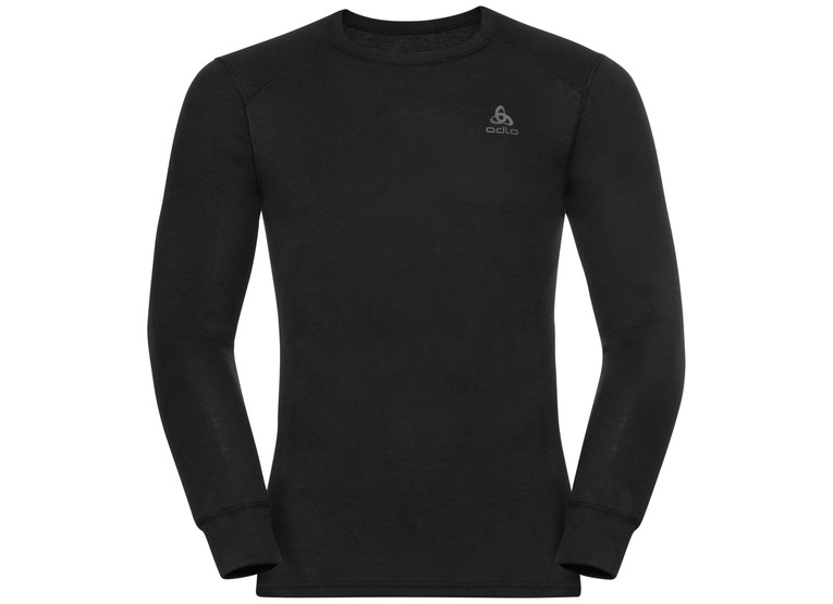 Odlo crew neck LS active warm eco basislaagtop zwart heren