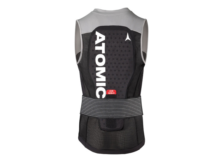 Atomic rugbeschermer live shield vest zwart heren
