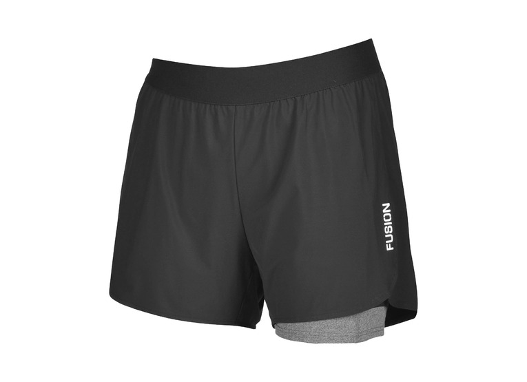 Fusion C3 plus run short zwart unisex