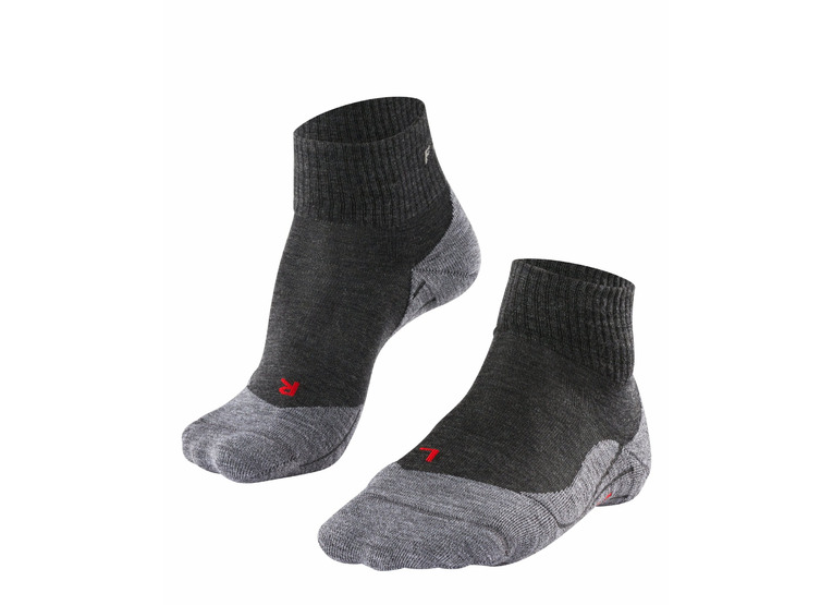 Falke TK5 short trekking sokken grijs dames