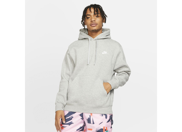 Nike Sportswear Club fleecehoodie grijs heren