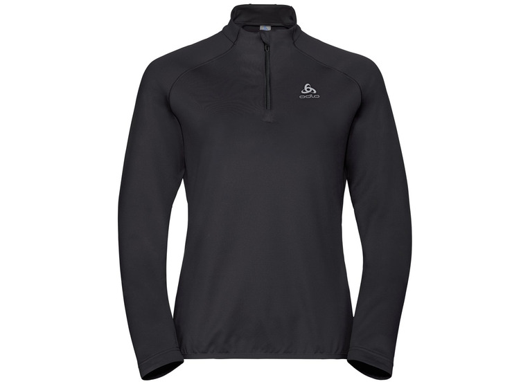 Odlo berra light 1/2 zip skipully zwart dames