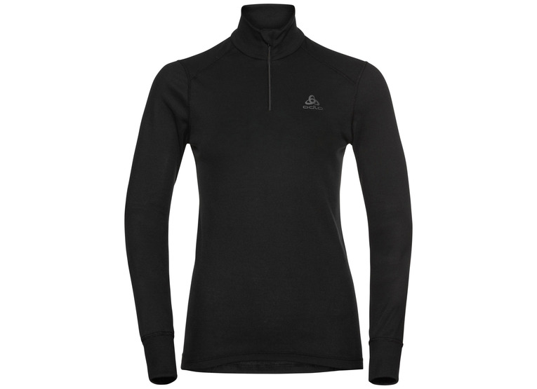 Odlo turtle neck LS half zip active basislaagtop zwart dames