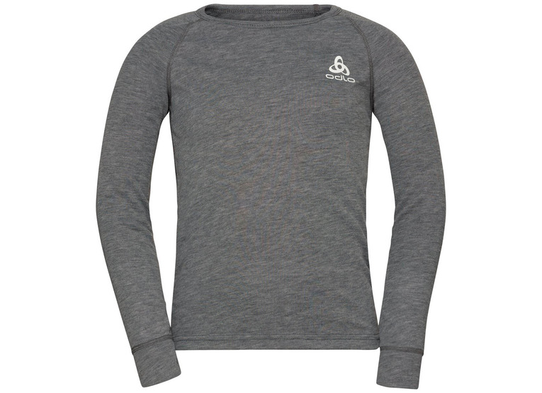 Odlo crew neck active warm eco basislaagtop steel grey KIDS