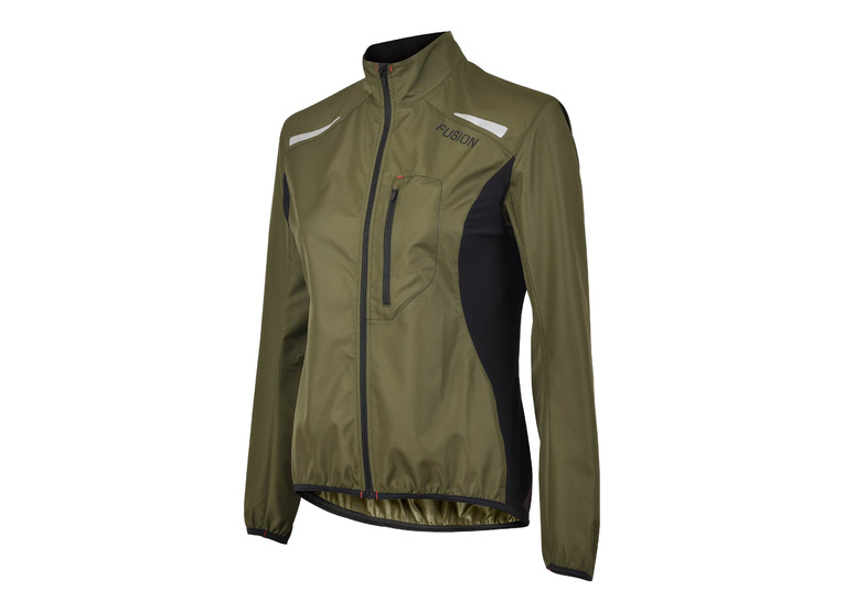 Fusion S1 run jacket groen dames