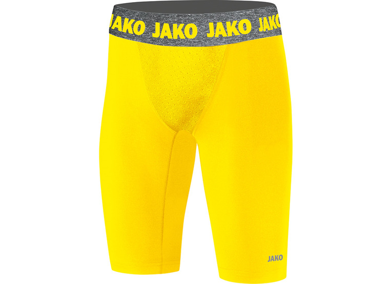 Jako short compressiebroek geel