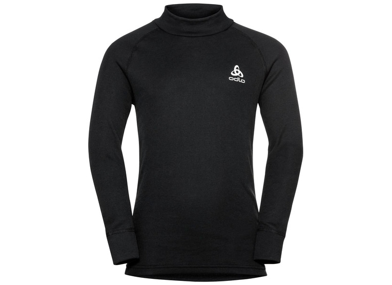 Odlo turtle neck active warm eco basislaagtop zwart KIDS