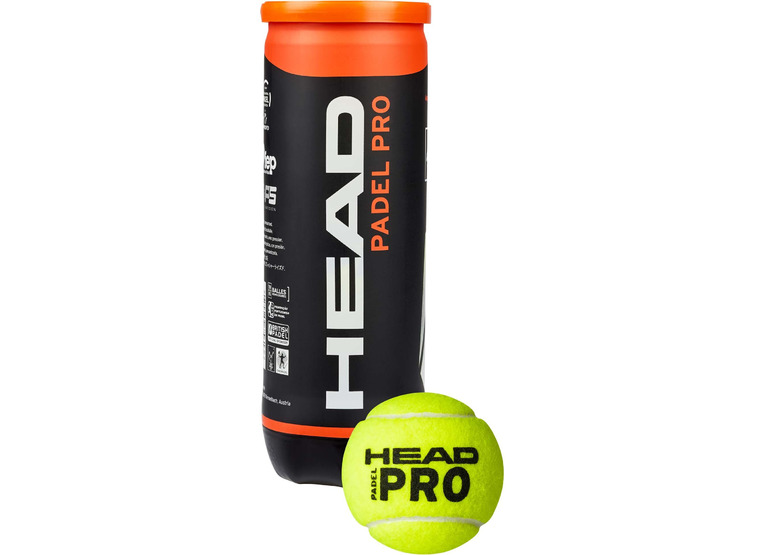 Head padel pro ball (3 stuks) geel unisex