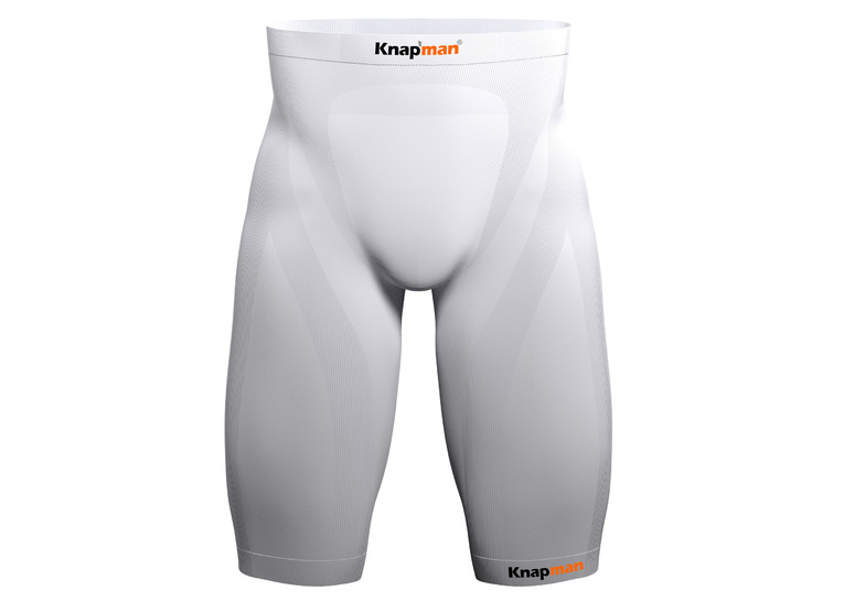 Knap'man zoned compressieshort USP 45% wit heren