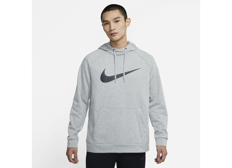 Nike dri-fit hoodie grijs/zwart heren