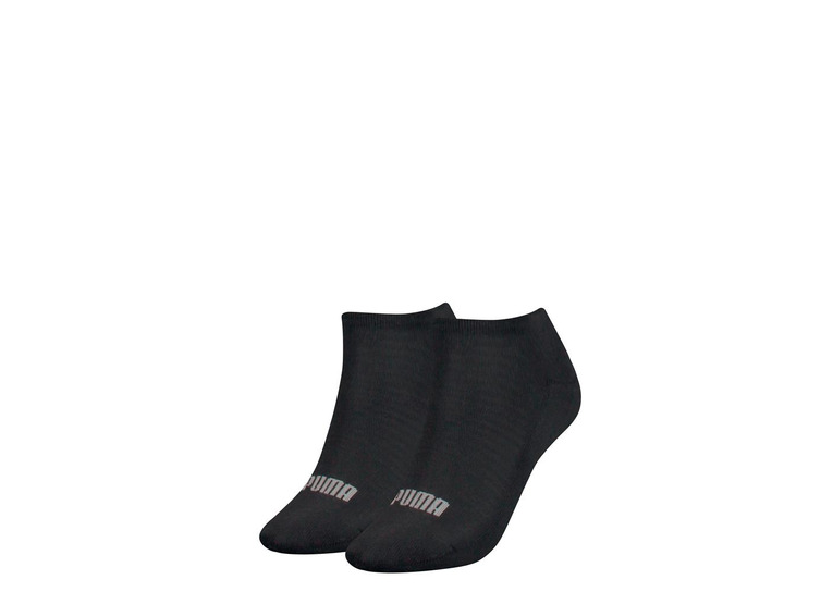 Puma 2-pack sneaker sokken zwart dames