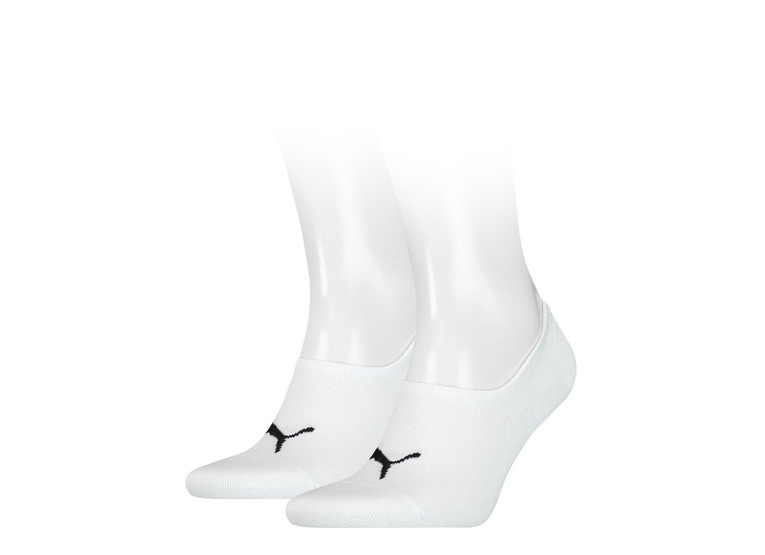 Puma 2-pack footie sokken wit