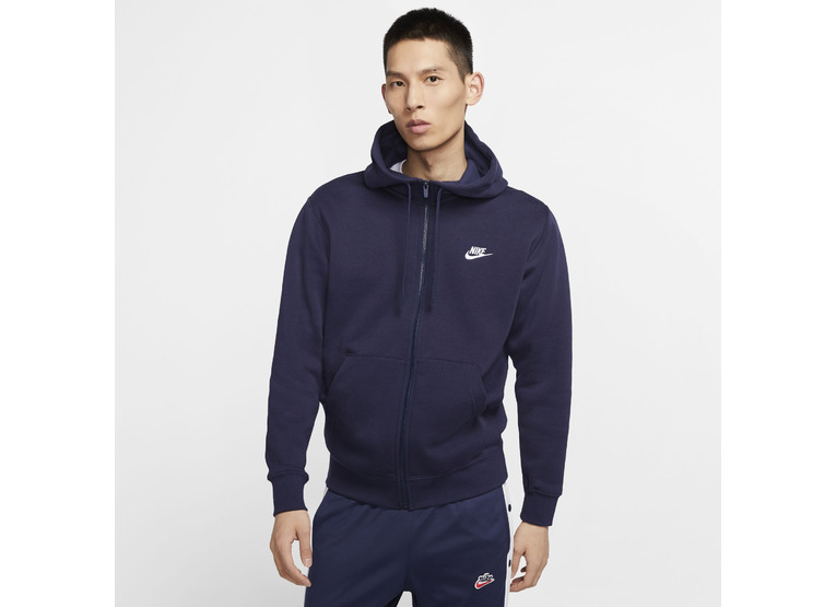 Nike Sportswear Club FZ hoodie blauw heren