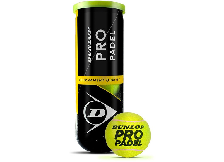 Dunlop Padel Pro padelballen (3 stuks) geel