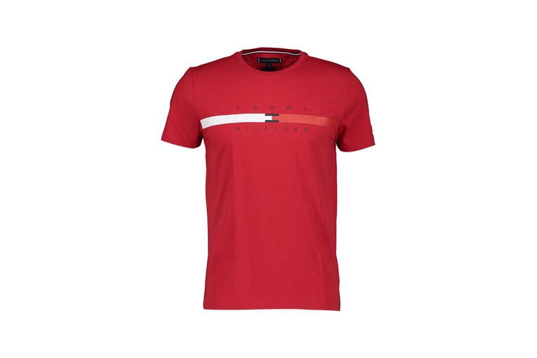 geboorte Bewijzen ZuidAmerika Tommy Hilfiger t-shirts kledij - rood online kopen. | 36793413 | Delsport