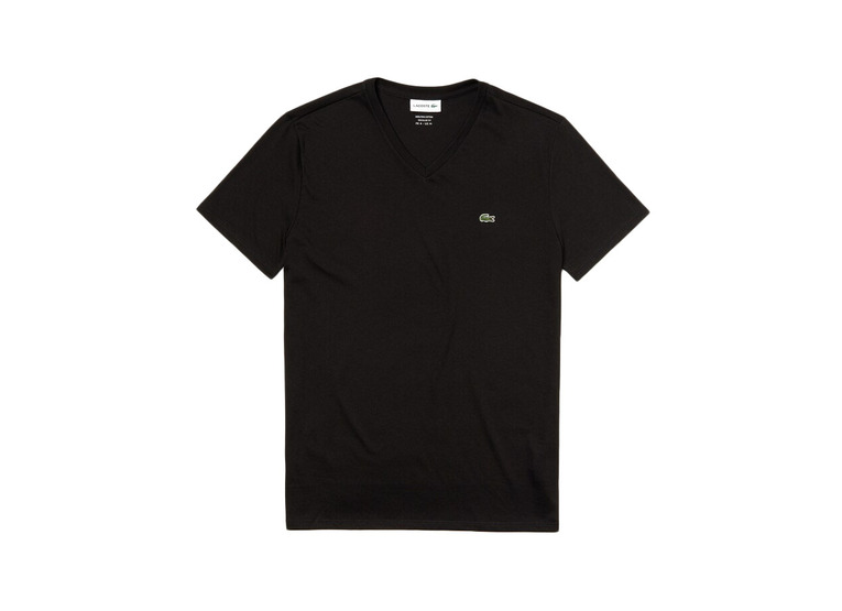 Lacoste T-shirt met V-hals zwart heren