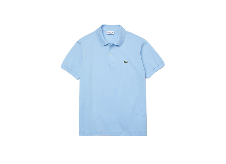 Lacoste effen classic fit polo lichtblauw heren