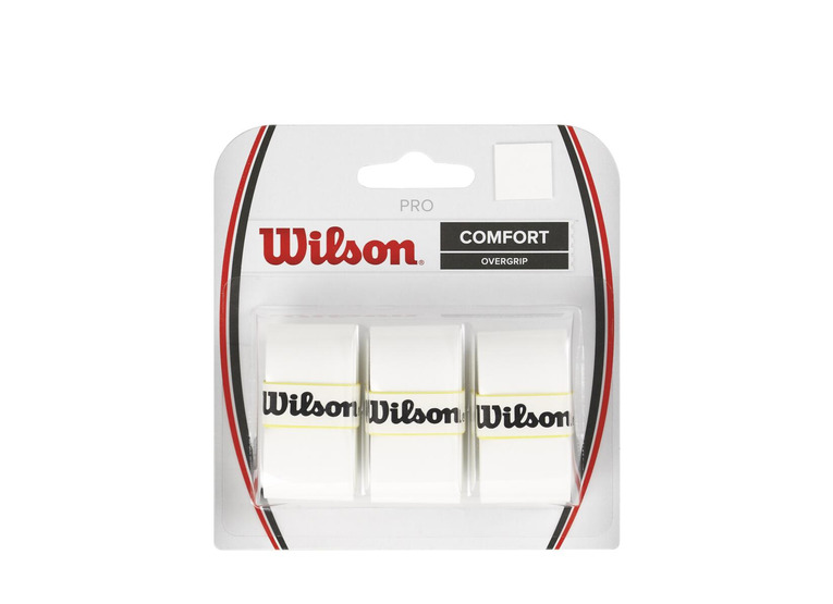 Wilson Pro overgrip 3 stuks wit