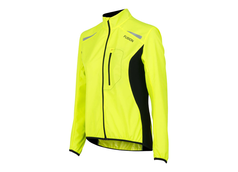 Fusion S1 run jacket geel dames