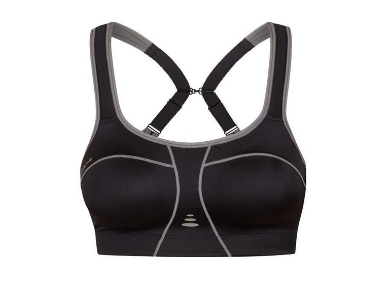 Pure Lime Padded Athletic sportbeha zwart/grijs dames