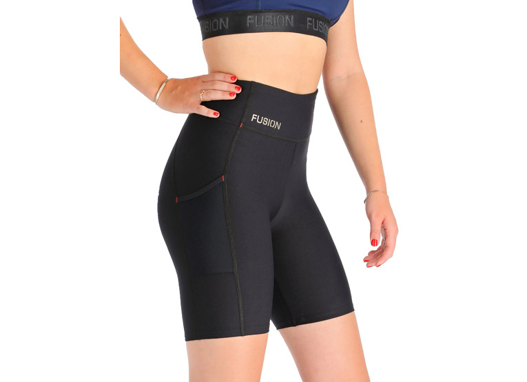 Fusion C3 short training tights zwart dames