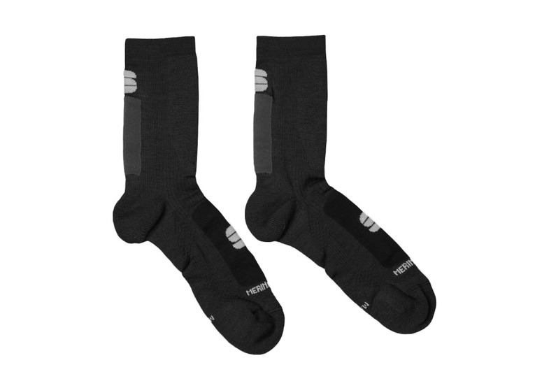 Sportful merino wol 18 fietssokken zwart unisex