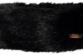 Barts fur headband zwart dames
