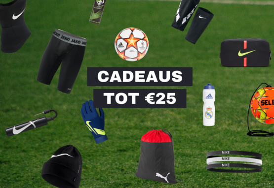 Cadeaus tot €25 voor voetballers