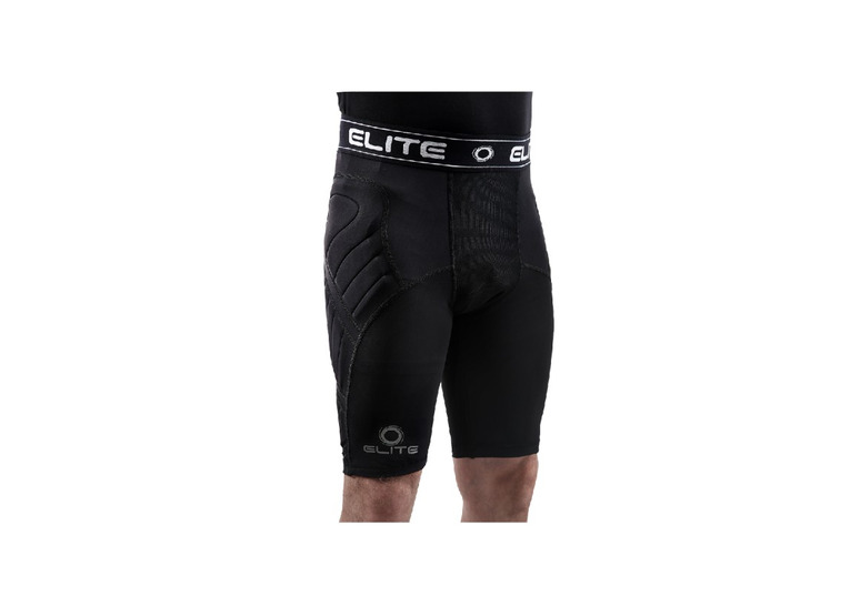 Elite Sports higd-durability basic defensive shield compression short zwart heren