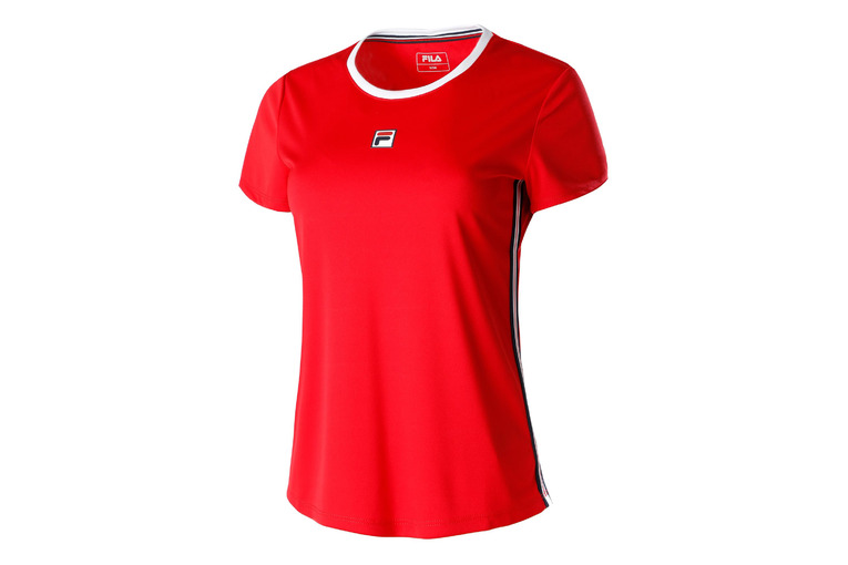 Fila tennis t-shirts kledij - rood online kopen. | Delsport