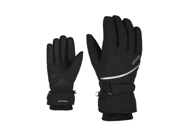 Ziener Kiana GTX+ Gore plus warm lady skihandschoen zwart dames
