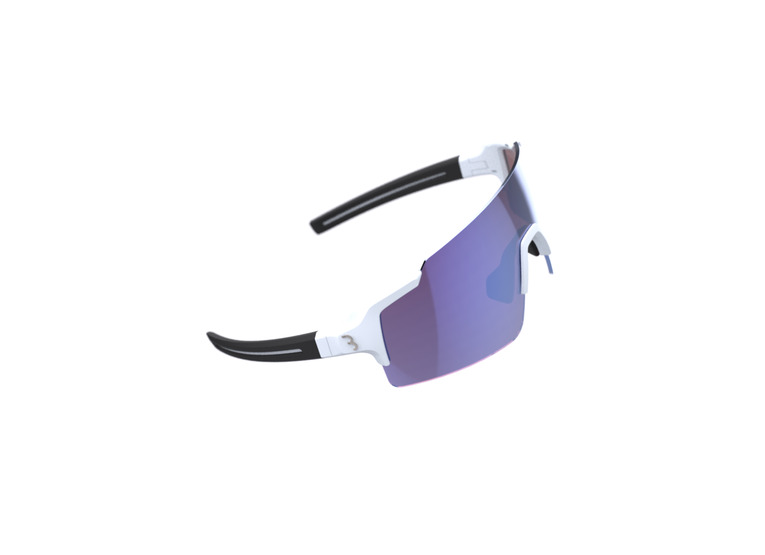 BBB BSG-70 FullView HC fietsbril mat wit/blauw MLC unisex