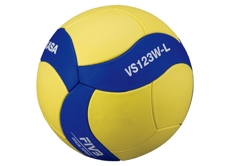 Mikasa volleybal VS123W-L geel/blauw - maat 5