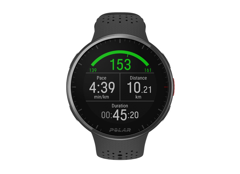 Polar Pacer Pro Geavanceerd GPS Hardloophorloge carbon grijs maat S-L