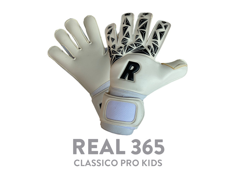 Real Classico Pro Kids keeperhandschoenen wit kids