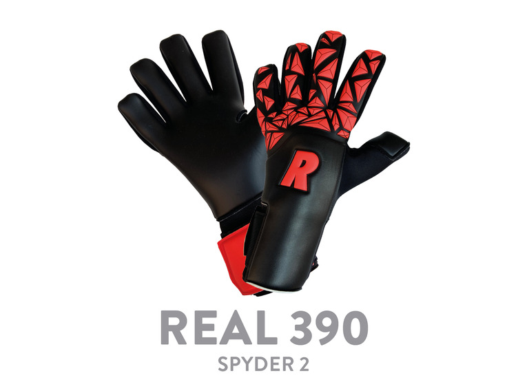 Real Spyder 2 keepershandschoenen zwart/rood unisex
