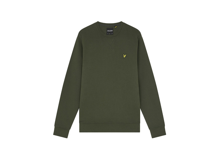 Lyle & Scott Crew Neck sweater olive heren