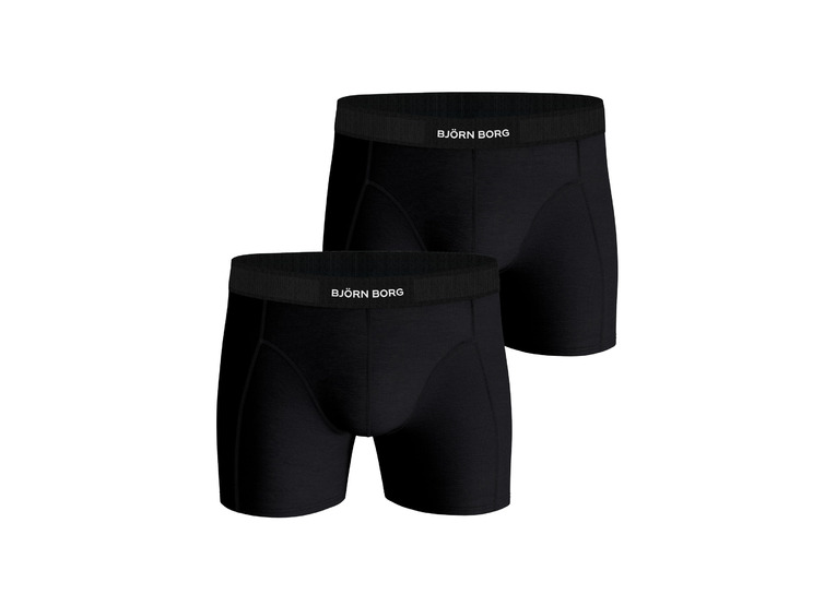 Bjorn Borg Premium Cotton Stretch Boxer 2-pack zwart heren