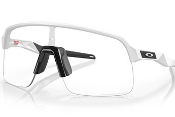 Oakley Sutro Lite fietsbril Clear To Black Iridium Photochromic Matte White unisex Oakley Sutro Lite fietsbril Clear To Black Iridium Photochromic Matte White unisex
