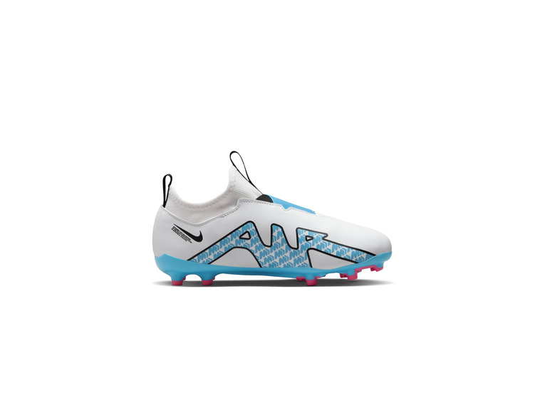 Nike Jr. Zoom Mercurial Vapor 15 Academy MG voetbalschoenen Wit/Pink Blast/Baltic Blue KIDS