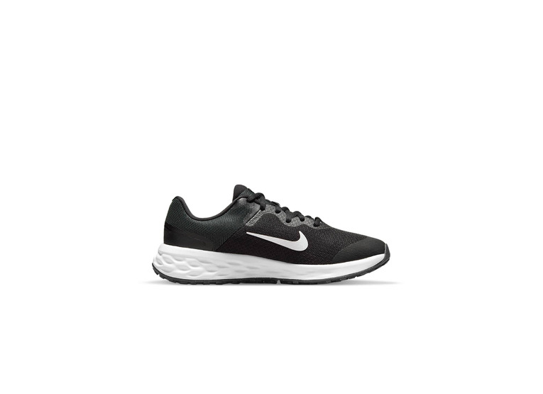 Nike Revolution 6 loopschoenen Zwart/Dark Smoke Grey/Wit KIDS