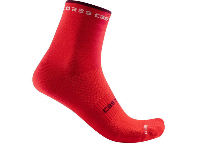 Castelli Rosso Corsa W11 zomer fietssokken hibiscus dames