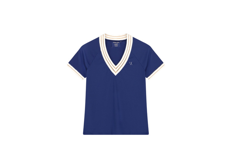 Vieux Jeu Diede tennis/padel top blauw dames