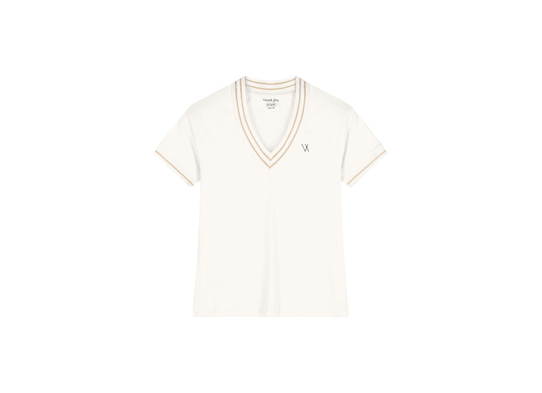 Vieux Jeu Diede tennis/padel top zwart dames