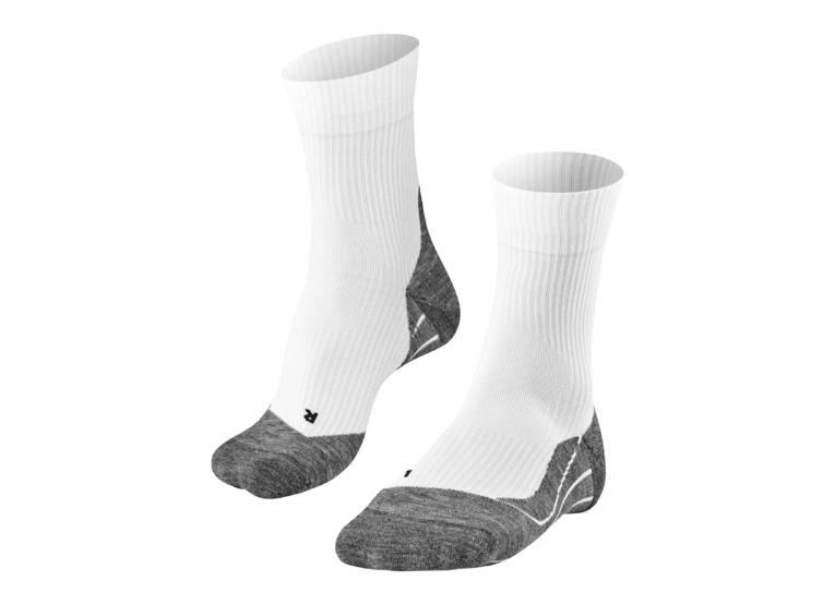 FALKE TE4 tennissokken wit/grijs heren